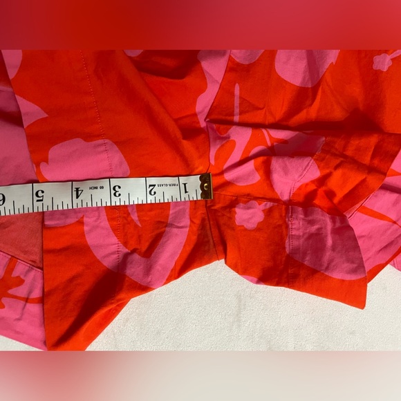 NWOT Staud Printed Halter Neck Georgia Rent The Runway Romper Pink Red Size 10 - Picture 10 of 16